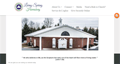 Desktop Screenshot of livingspringharrisburg.net